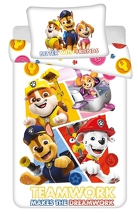 Jerry fabrics Disney povlečení do postýlky Paw Patrol 498 baby 100x135 + 40x60 cm 