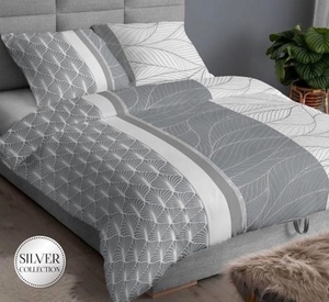 Greno povlečení bavlněný satén Luxury Silver 140x200+70x90 cm 