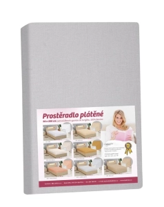 Bellatex Prostěradlo plátěné  Šedá