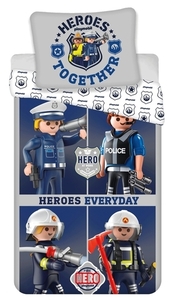 Jerry Fabrics povlečení bavlna Playmobil 021 140x200+70x90 cm 