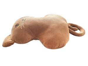 Dětský polštářek mikrospandex Kočka hnědá 50x30 cm