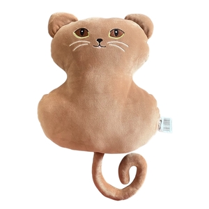 Dětský polštářek mikrospandex Kočka hnědá 50x30 cm