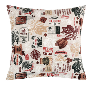Bellatex Polštářek EMA 45x45 cm Kakao béžová, hnědá