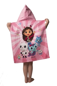 Jerry Fabrics plážová osuška Pončo Gabbys Dollhouse 02 50x115 cm