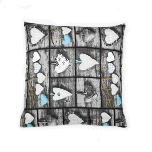 Bellatex Povláček krepový 40x40 cm Srdce patchwork