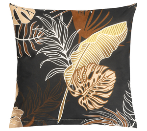 Bellatex Povláček bavlněný 40x40 cm Monstera tmavě hnědá