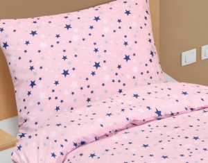 Bellatex Povlečení bavlněné Junior 140x200, 70x90 cm Hvězdička