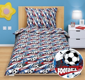 Bellatex povlečení bavlna fotbal 140x200+70x90 cm