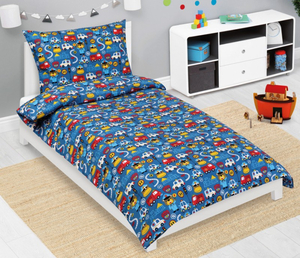 Bellatex Povlečení bavlněné Junior 140x200, 70x90 cm Záchranáři modrá