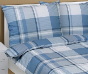 Bellatex Povlečení bavlněné Kostka modrá