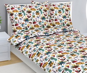 Bellatex Povlečení bavlněné Vánoce 140x200, 70x90 cm Vánoce