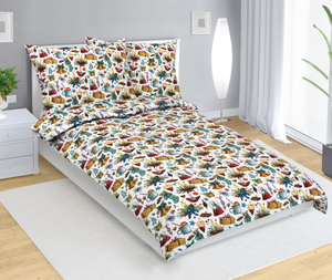 Bellatex Povlečení bavlněné Vánoce 140x200, 70x90 cm Vánoce