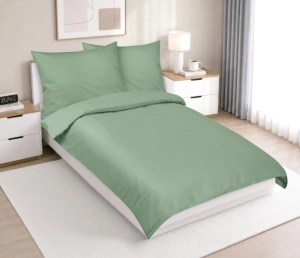 Bellatex Povlečení bavlněné LUX 140x200, 70x90 cm Zelená
