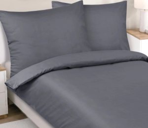 Bellatex Povlečení bavlněné LUX 140x200, 70x90 cm Šedá