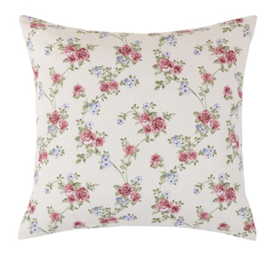 Bellatex Povláček DITA 45x45 cm Růžička pnoucí růžová, režná, zelená