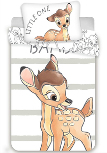 Jerry fabrics Disney povlečení do postýlky Bambi stripe baby 100x135 + 40x60 cm 