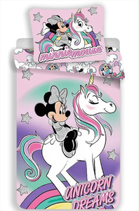 Jerry Fabrics povlečení bavlna Minnie unicorn 140x200+70x90 cm  