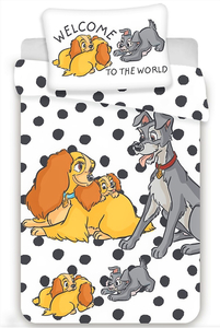 Jerry fabrics Disney povlečení do postýlky Lady a The Tramp baby 100x135 + 40x60 cm 