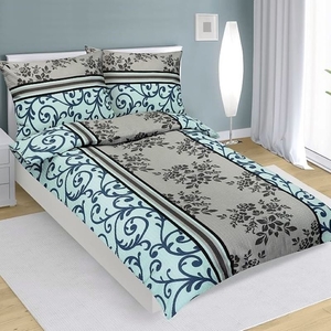 Bellatex povlečení krep tyrkysový ornament 140x200+70x90 cm 