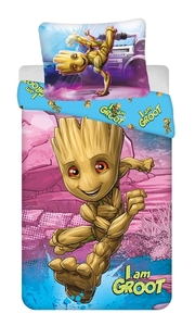 Jerry Fabrics povlečení bavlna Groot I am Groot 140x200+70x90 cm 