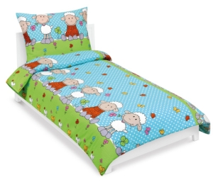 Bellatex Povlečení krepové 140x200, 70x90 cm Ovečka