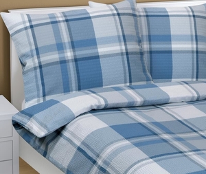 Bellatex Povlečení krepové Kostka modrá
