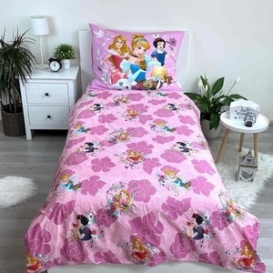 Jerry Fabrics povlečení bavlna Princezny Pink 02 140x200+70x90 cm 