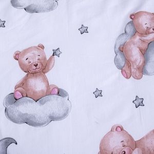 Jerry fabrics povlečení do postýlky Medvídek Ribbon baby 100x135 + 40x60 cm 