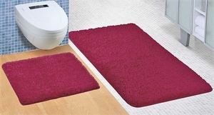 Bellatex koupelnová předložka sada micro bordo 60x100 + 60x50 cm bez výkroje  