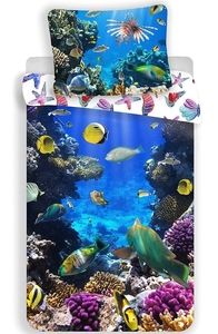 Jerry Fabrics povlečení bavlna fototisk Sea World 140x200 70x90 cm 