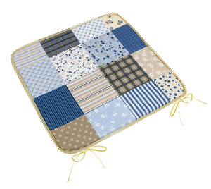 Bellatex Sedák Adéla hladký 40x40 cm hladký Patchwork modrá