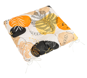 Bellatex Sedák Adéla prošívaný 40x40 cm prošívaný Oblázky oranžová