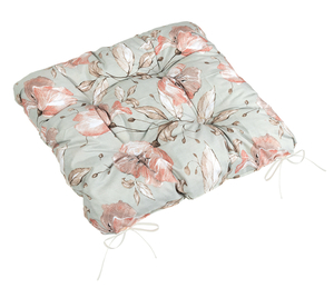 Bellatex Sedák Adéla prošívaný 40x40 cm prošívaný Lilie losos, šedá