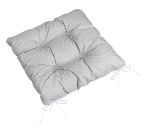 Bellatex Sedák Adéla prošívaný 40x40 cm Kostička Šedá,Bílá