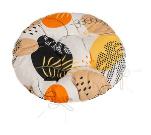Bellatex Sedák Adéla prošívaný kulatý průměr 40 cm Oblázky oranžová