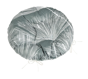 Bellatex Sedák Adéla prošívaný kulatý průměr 40 cm Chmýří šedá, bílá