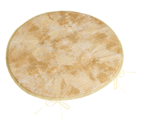 Bellatex Sedák Adéla kulatý hladký průměr 40 cm Hadí kůže hnědá
