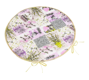 Bellatex Sedák Adéla kulatý hladký průměr 40 cm Patchwork lila