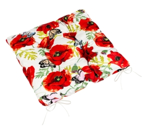 Bellatex Sedák BERTA prošívaný 40x40 cm Vlčí mák