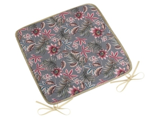 Bellatex Sedák DITA hladký 40x40 cm hladký Mučenka šedá, vínová