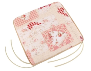 Bellatex sedák hladký EMA patchwork srdce růžové 40x40 cm 