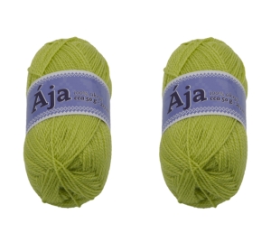 Bellatex SET 2ks Příze ÁJA 50g / 217 m Zelená