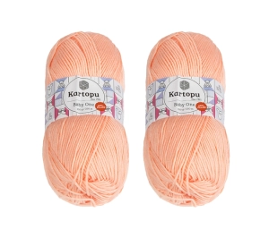 Bellatex SET 2ks Příze BABY ONE 100g / 250 m Meruňková
