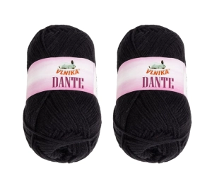 Bellatex SET 2ks Příze DANTE 100g / 160 m Černá