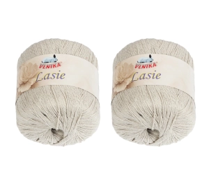 Bellatex SET 2ks Příze LASIE 50g / 150 m Přírodní