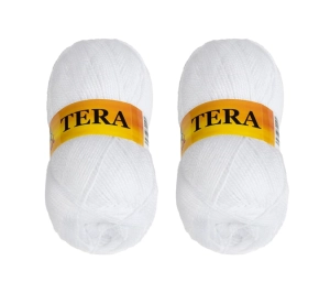 Bellatex SET 2ks Příze TERA 100g / 310 m Bílá