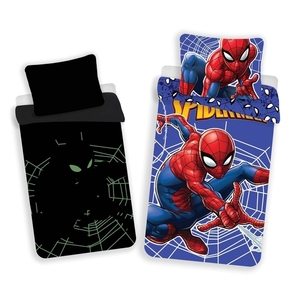 Jerry Fabrics povlečení bavlna Spiderman svítící efekt 140x200+70x90 cm - kopie