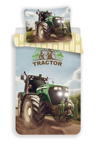 Jerry Fabrics povlečení bavlna fototisk Traktor 140x200+70x90 cm 