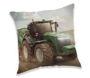 Jerry Fabrics polštářek Traktor Green 40x40 cm