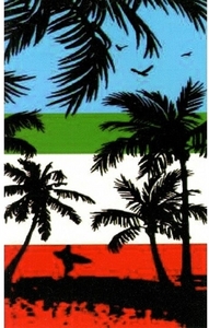 Plážová osuška MAXI Tropic 90x180 cm